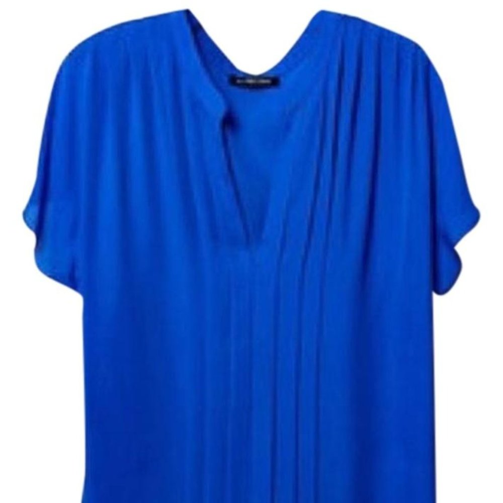 Anthropologie La Fee Verte Pintucked Silk Top